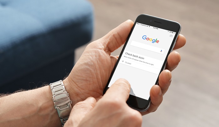 Google application on Apple iPhone 6
